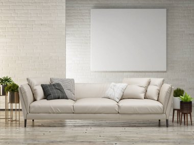 Stüdyo, İskandinav tasarım, 3d renderimg, 3d çizim posterdeki kadar alay