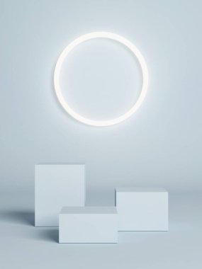 Galibiyet kaidesi, mavi arkaplan, 3D görüntüleme, 3d illüstrasyon konsepti