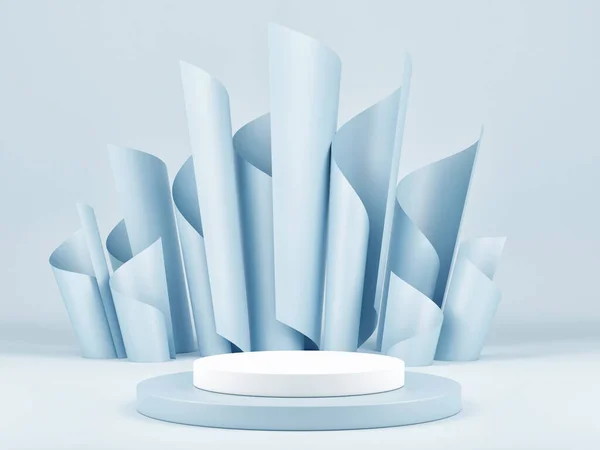 Abstract Mock Scene Podium Voor Productpresentatie Render Illustratie — Stockfoto