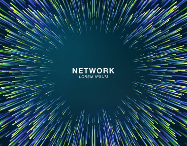 Dairesel geometrik alan arka planı