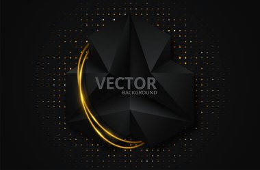 Soyut geometrik arka plan. Vektör 3d illüstrasyon