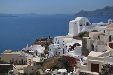 Oia şehir, Santorini, Yunanistan
