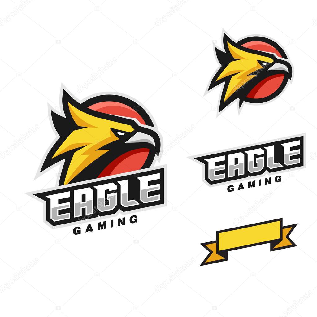 Head Eagle illustration vector template. Suitable for Creative Industry, Multimedia, entertainment, Educations, Gaming, Sports and any related business