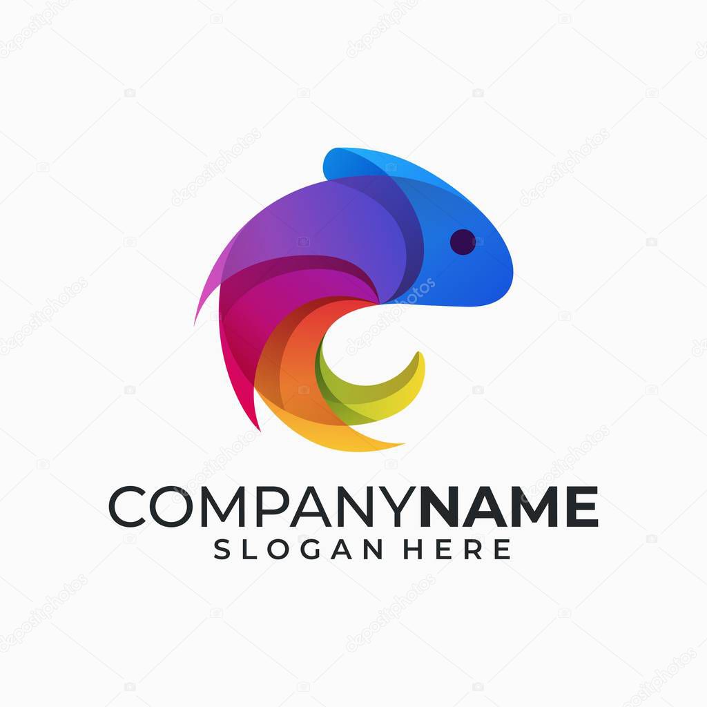 Abstract Chameleon illustration vector template. Suitable for Creative Industry, Multimedia, entertainment, Educations, Shop, and any related business