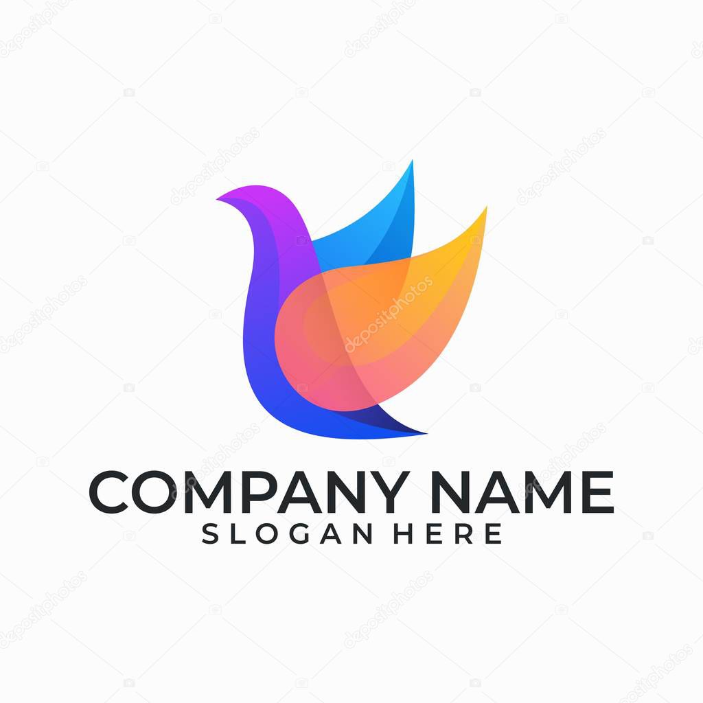 Abstract Designs bird Designs illustration vector template. Suitable for Creative Industry, Multimedia, entertainment, Educations, Shop, and any related business