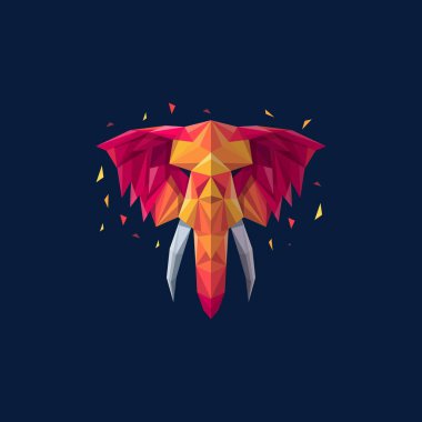 Fil geometrik illüstrasyon vektör şablonu