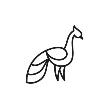 Hat sanat tavus kuşu renk siyah tasarımları illüstrasyon vektör