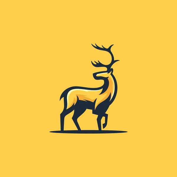 Caribou Concept illustratie vector ontwerpsjabloon — Stockvector