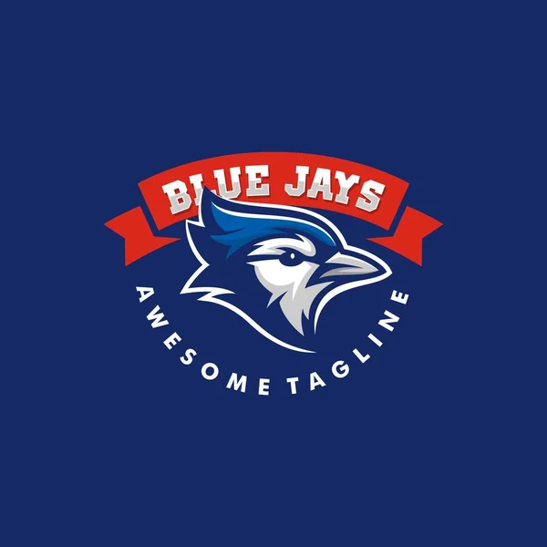 Blue Jay εικονογράφηση διάνυσμα πρότυπο — Διανυσματικό Αρχείο