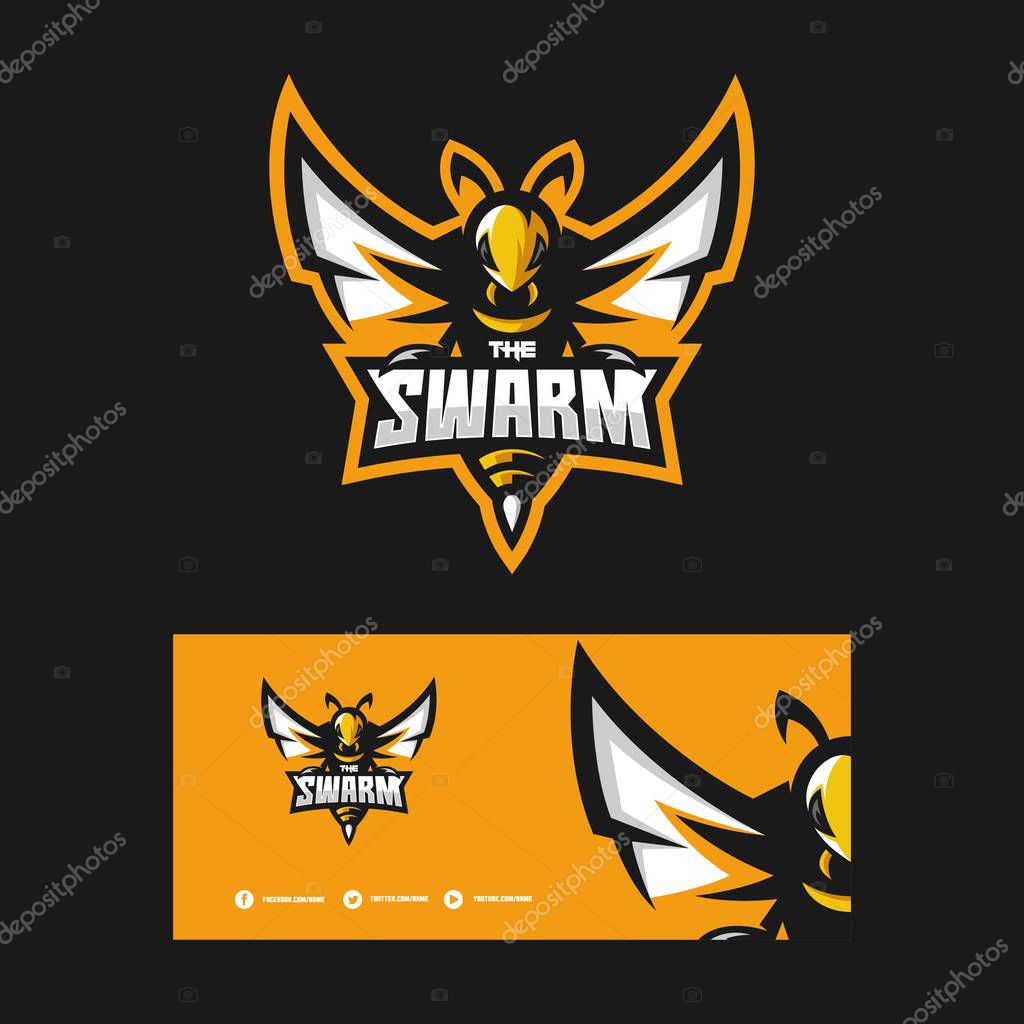 Wasp Concept illustration vector template. Suitable for Creative Industry, Multimedia, entertainment, Educations, Shop, and any related business