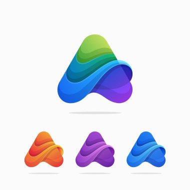 Mektup A Concept illüstrasyon vektör tasarım şablonu