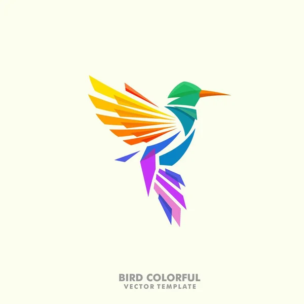 Illustration d'oiseau colibri Concept vecteur Modèle de conception — Image vectorielle