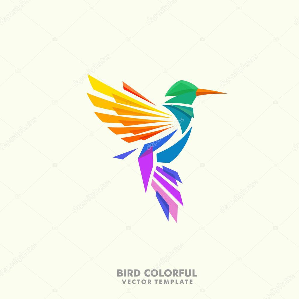 Humming bird illustration Concept vector Design template. Suitable for Creative Industry, Multimedia, entertainment, Educations, Shop, and any related business