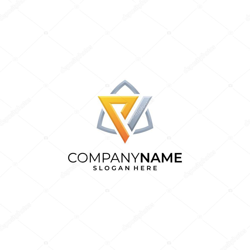 Letter P illustration Design vector template. Suitable for Creative Industry, Multimedia, entertainment, Educations, Shop, and any related business