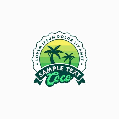 Coco rozet konsept tasarımları illüstrasyon vektör şablonu