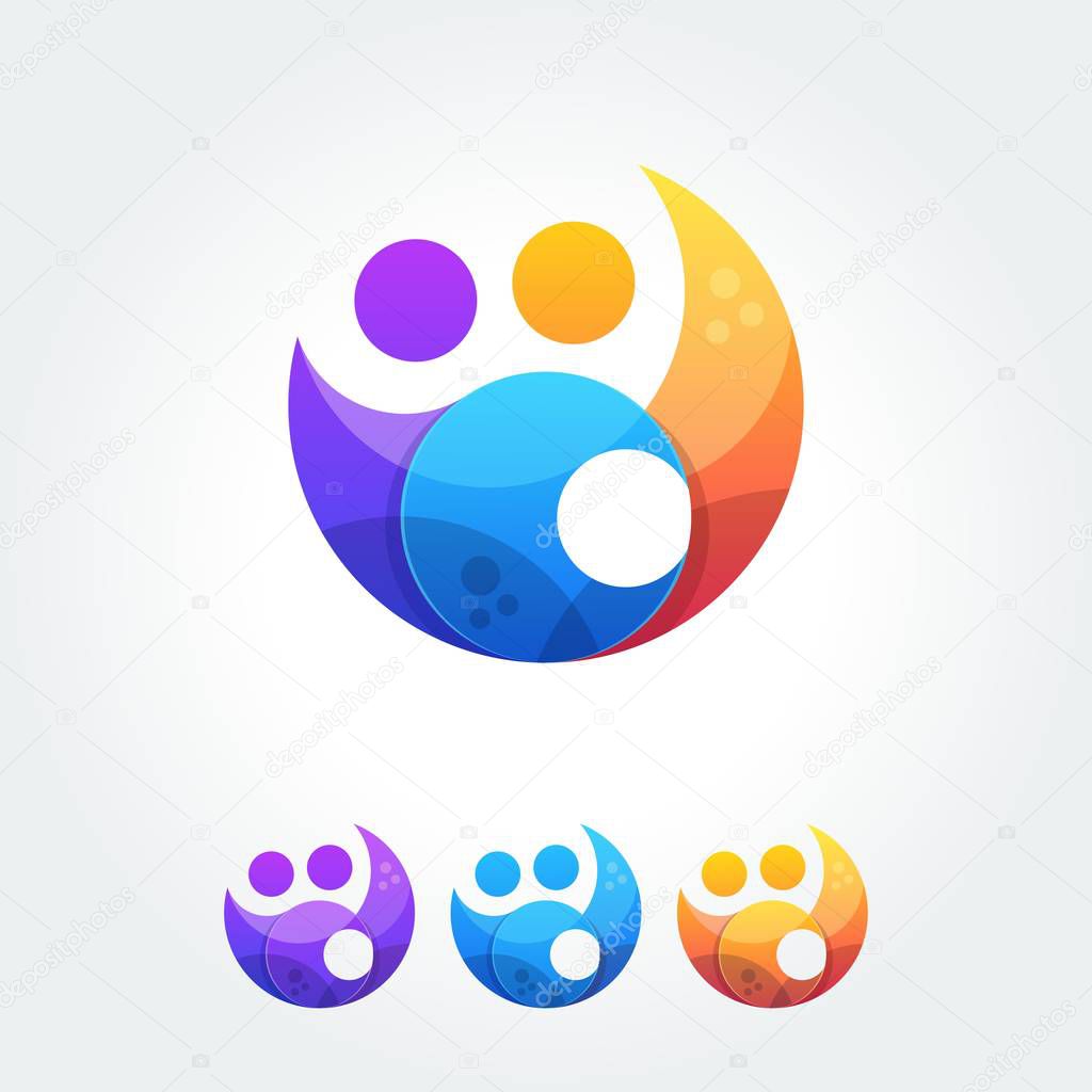 Business cooperation unity friends icon simple elements. Suitable for Creative Industry, Multimedia, entertainment, Educations, Shop, and any related business