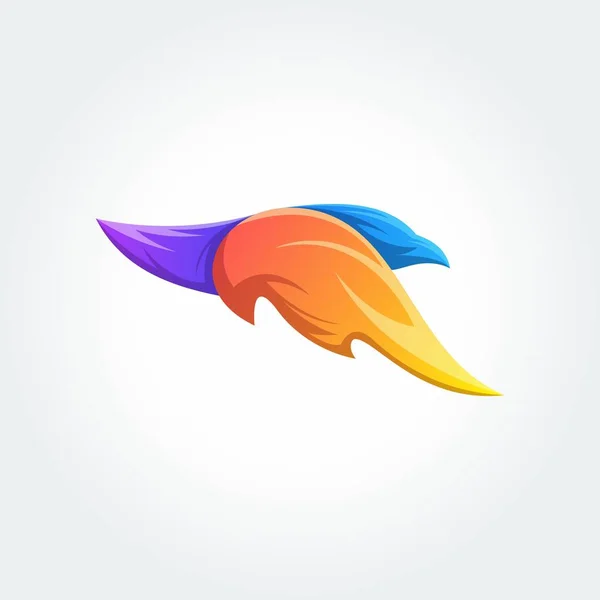 Logo Modelo de pássaro ilustração do conceito Elemento de design —  Vetores de Stock