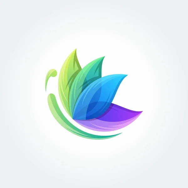 Logotipo del icono de mariposa. plantilla de diseño vector mariposa — Vector de stock