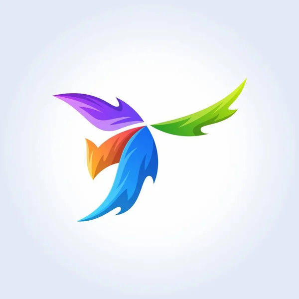 Elementos do logotipo Phoenix Modelo — Vetor de Stock