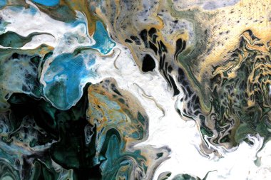 mavi sarı yeşil soyutlama