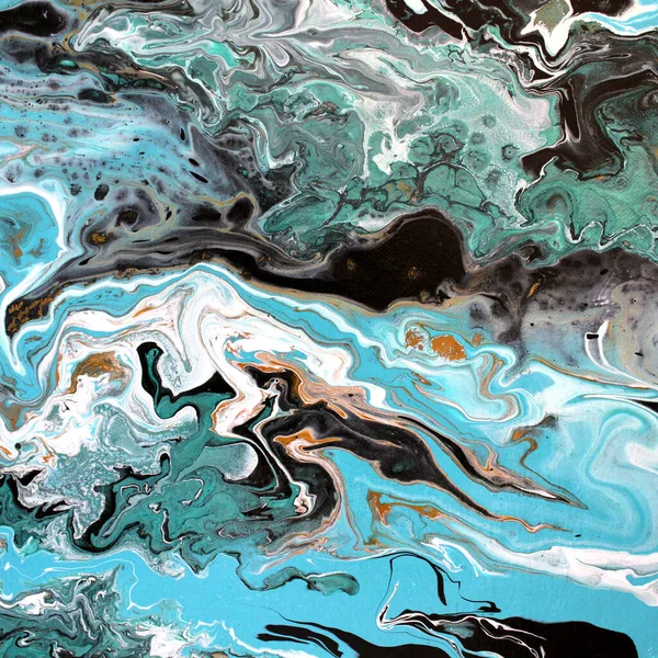 acrylic abstraction blue ocean
