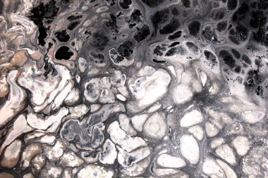 tuval üzerinde akrilik olan siyah beyaz soyutlama