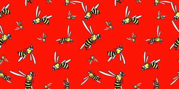 illustration of a wasp bee  art