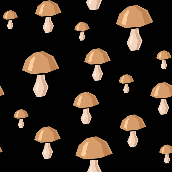 Beige Mushrooms Different Order Printing — Stock Photo, Image