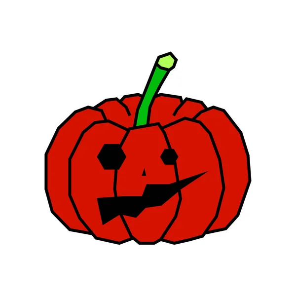 Halloween Pumpa Isolerad Vit — Stockfoto