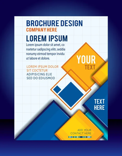 Contexto Negócios Abstrato Folheto Modelo Brochura —  Vetores de Stock
