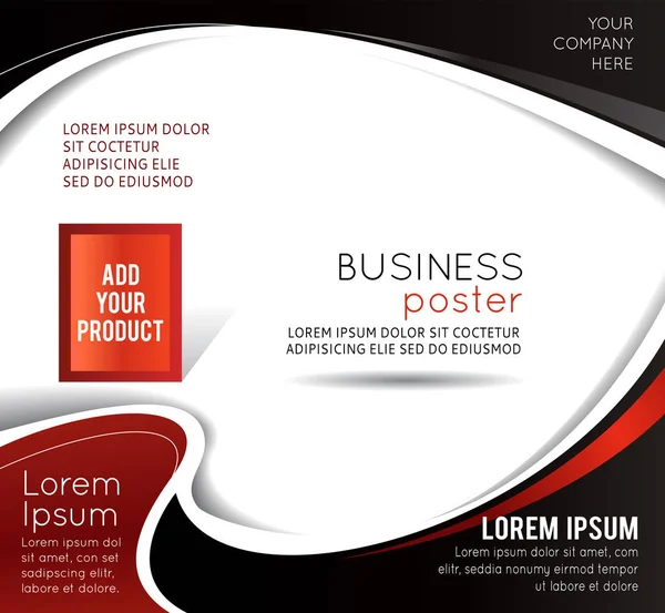 Apresentação Elegante Cartaz Negócios Capa Revista Modelo Layout Design Brochura — Vetor de Stock