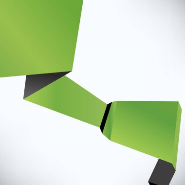 Soyut Yeşil origami iş geçmişi 