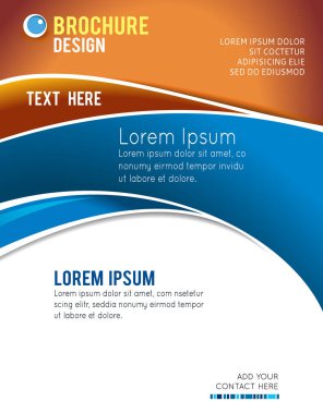 Vektör broşürü, broşür, dergi kapağı ve poster şablonu