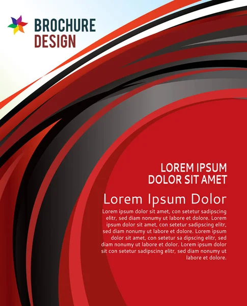 パンフレットのデザインコンテンツの背景 設計レイアウトテンプレート — ストックベクタ
