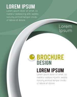 Vektör broşürü, broşür, dergi kapağı ve poster şablonu