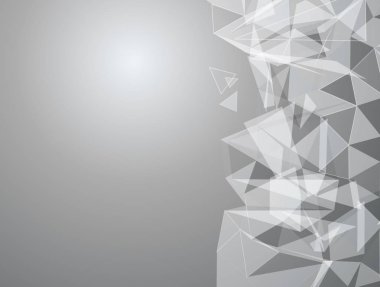 Fütüristik tasarımı, üçgen - broşür tasarımı ile arka plan veya