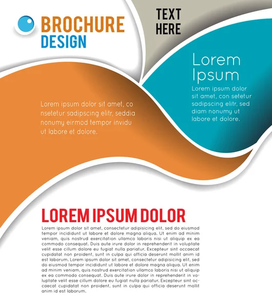 Vektör broşürü, broşür, dergi kapağı ve poster şablonu