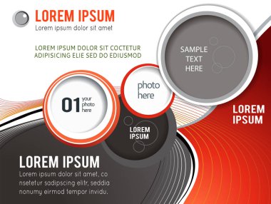 Soyutlama ile resimli renkli düzen. Dergi kapağı, bu