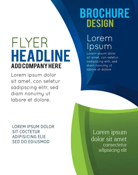 Vector Brochure Flyer Tijdschrift Omslag Poster Template — Stockvector