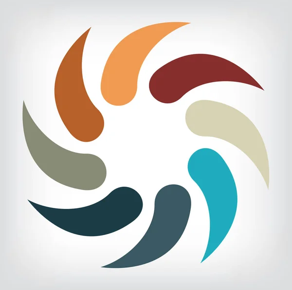 Emblem design, Abstract vector logo. Abstract business logotype — Stock Vector