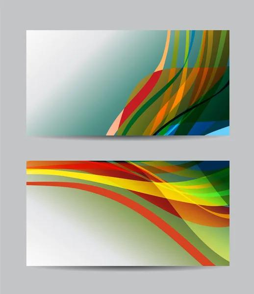 Vector abstract creative business cards — Stock Vector