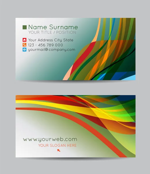 Vector abstract creative business cards — Stock Vector