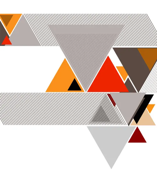 未来的なデザイン 三角形の背景 パンフレットのデザインやチラシ — ストックベクタ