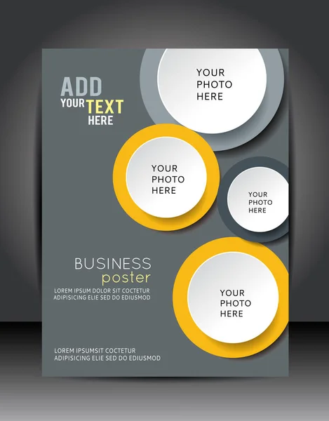 Illustration Your Business Presentations Brochure Design Template Vector Background — Stock Vector