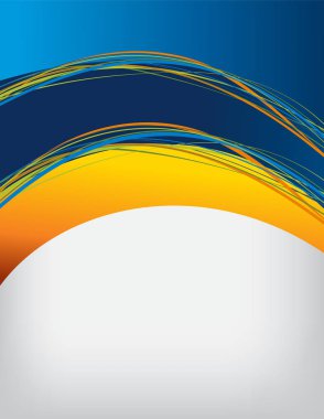 Broşür ya da broşür şürü, soyut renkli tasarım