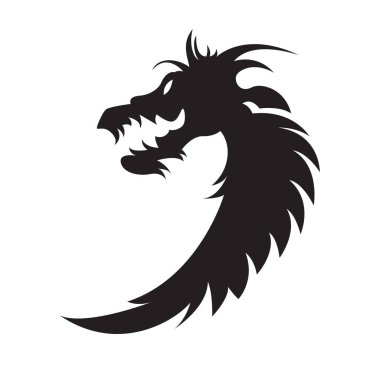 Ejderha sembolü, amblem tasarımı, ayrıca bir logo fikri..
