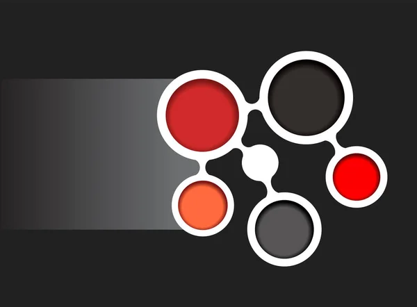 Diseño Concepto Fondo Rojo Para Folleto Sitio Web — Archivo Imágenes Vectoriales