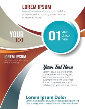 Dergi kapağı, tasarım düzeni şablonu. Soyut vektör backgrou