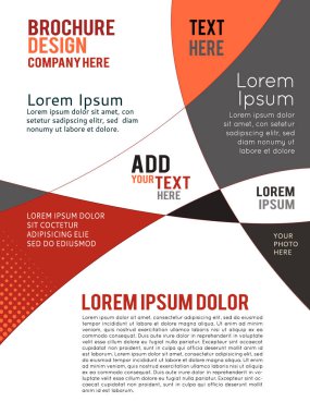 Vektör Broşür El İlanı tasarım Düzeni şablonu - broşür tasarımı o