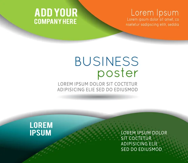 Plantilla de diseño de negocio profesional o banner corporativo — Vector de stock